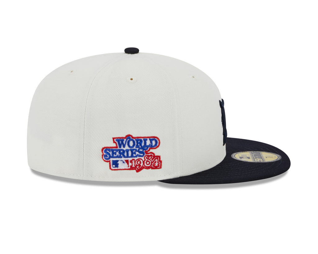 Detroit Tigers 1984 World Series Cream/Navy New Era Retro 59FIFTY Fitted Hat
