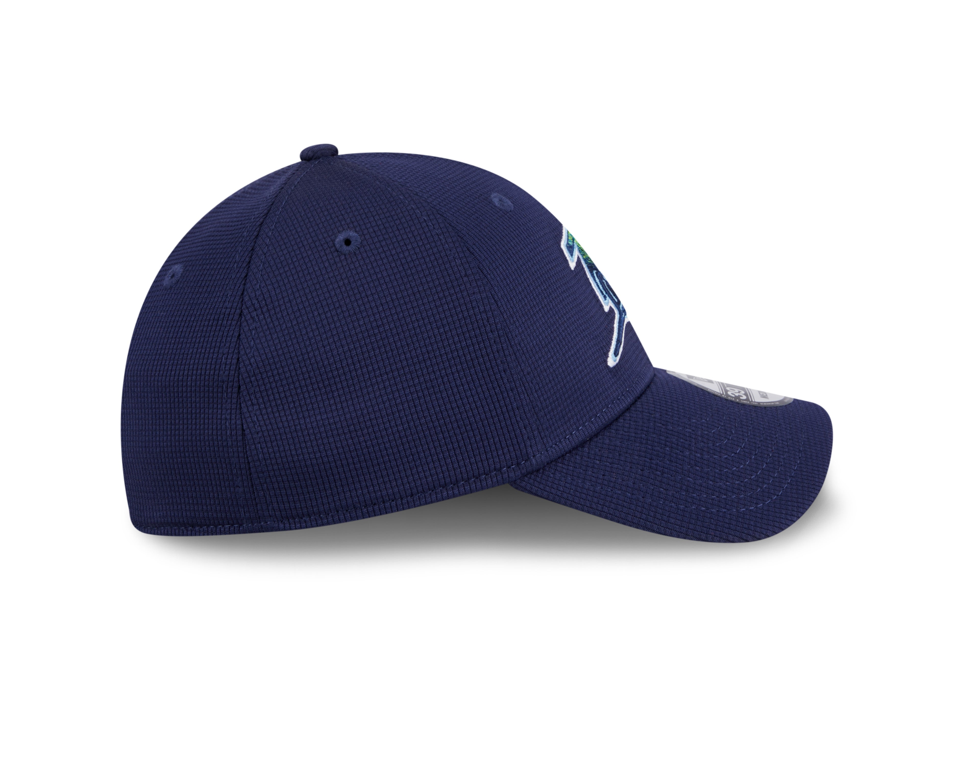 Men's Tampa Bay Rays New Era 2024 Batting Practice Navy 39THIRTY Flex-Fit Hat