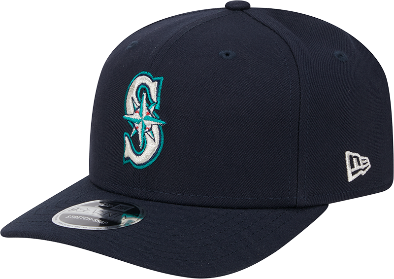 Seattle Mariners New Era Home Navy 9SEVENTY Adjustable Hat-Player Replica
