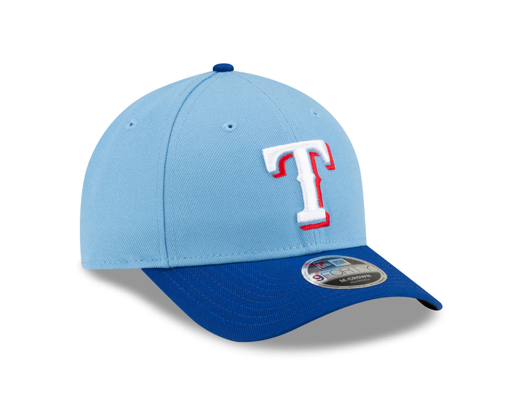 Texas Rangers Blue Alternate New Era Player Replica M-Crown 9FORTY Adjustable Hat