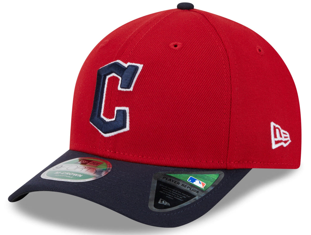 Cleveland Guardians Red/Navy New Era Player Replica M-Crown 9FORTY Adjustable Hat