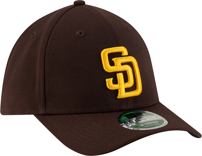 San Diego Padres New Era M-Crown Player Replica 39Thirty Brown Flex Fit Hat