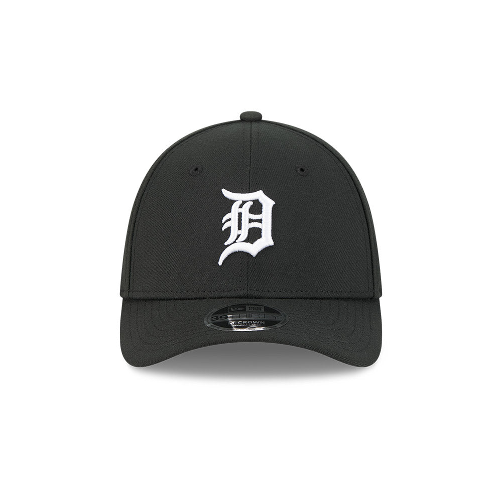 Detroit Tigers M-Crown 39Thirty Black/White Flex Fit Hat