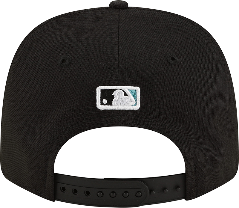 Florida Marlins Cooperstown New Era Black 9SEVENTY Adjustable Hat
