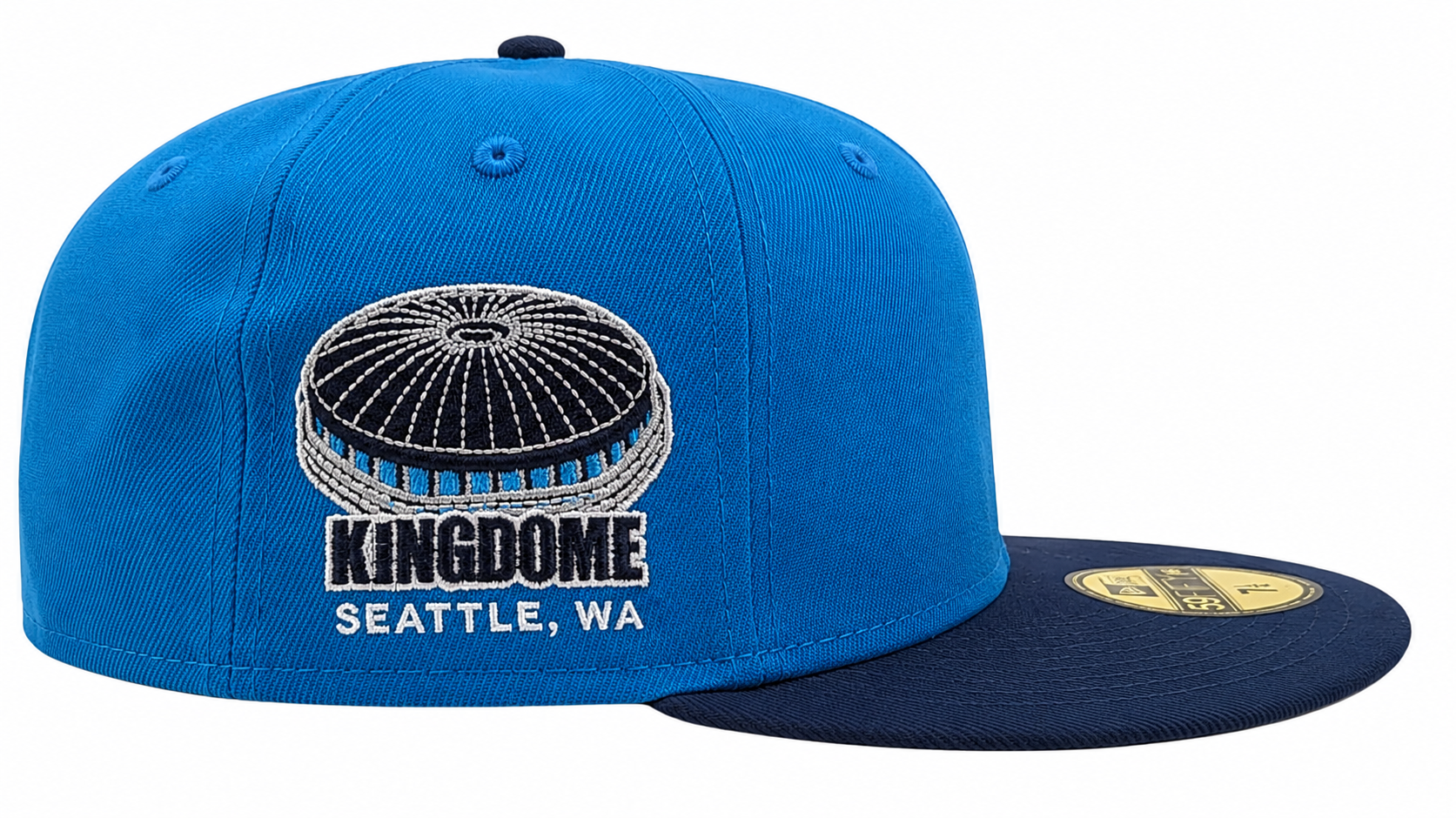 Seattle Mariners New Era 2 Tone Sunwash Ocean Blue Nirvana Nevermind Inspired 59FIFTY Fitted Hat