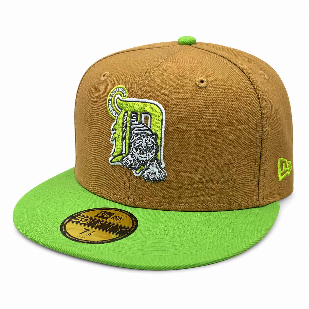 Detroit Tigers New Era Wheat/Lime Cooper 59FIFTY Fitted Hat