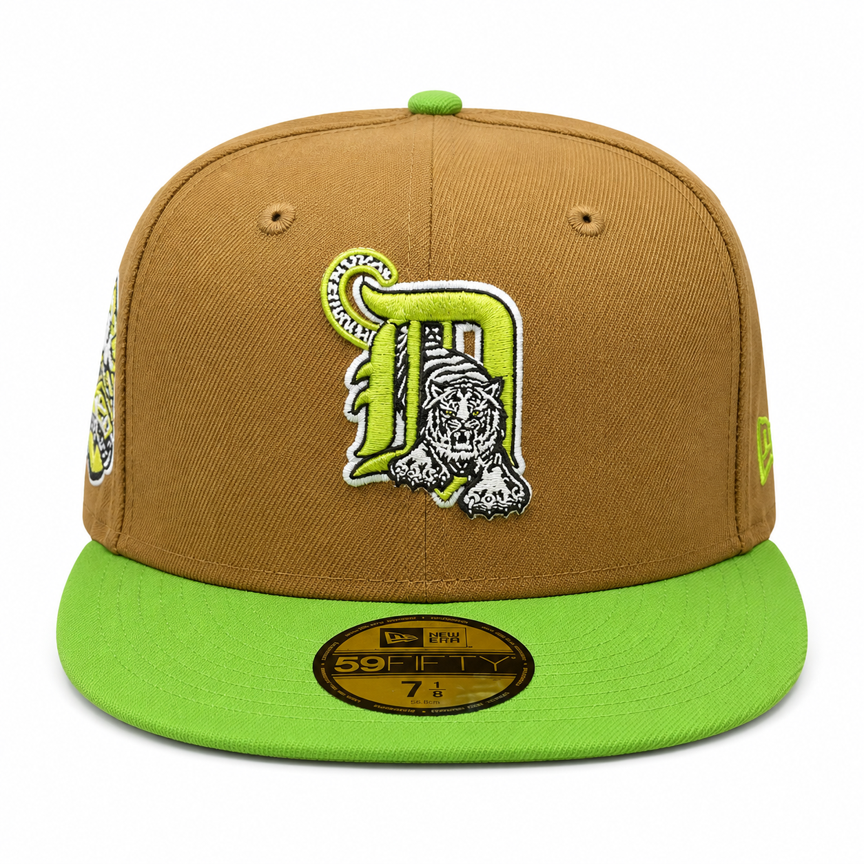 Detroit Tigers New Era Wheat/Lime Cooper 59FIFTY Fitted Hat