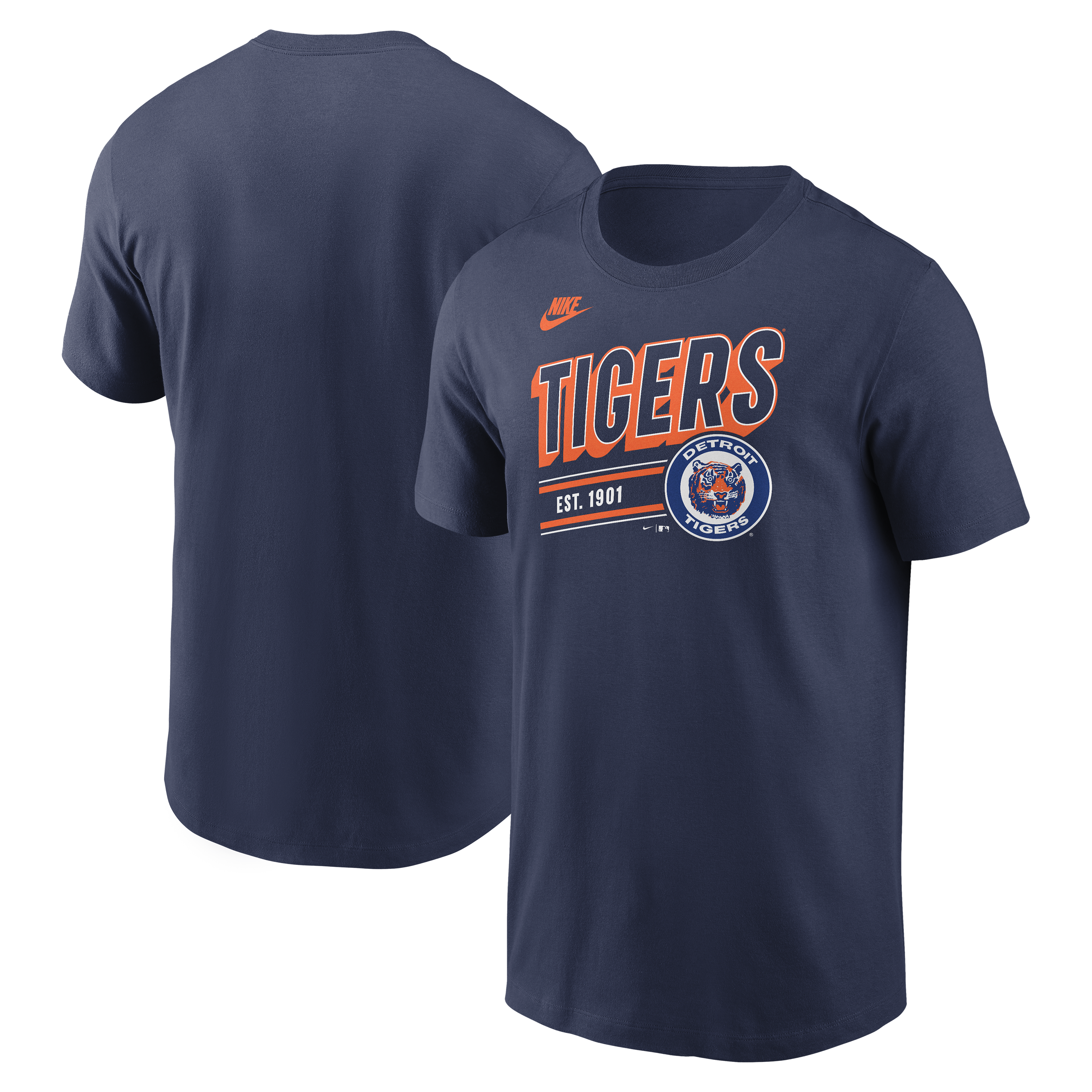 Men's Detroit Tigers Nike Navy Cooperstown Retro T-Shirt