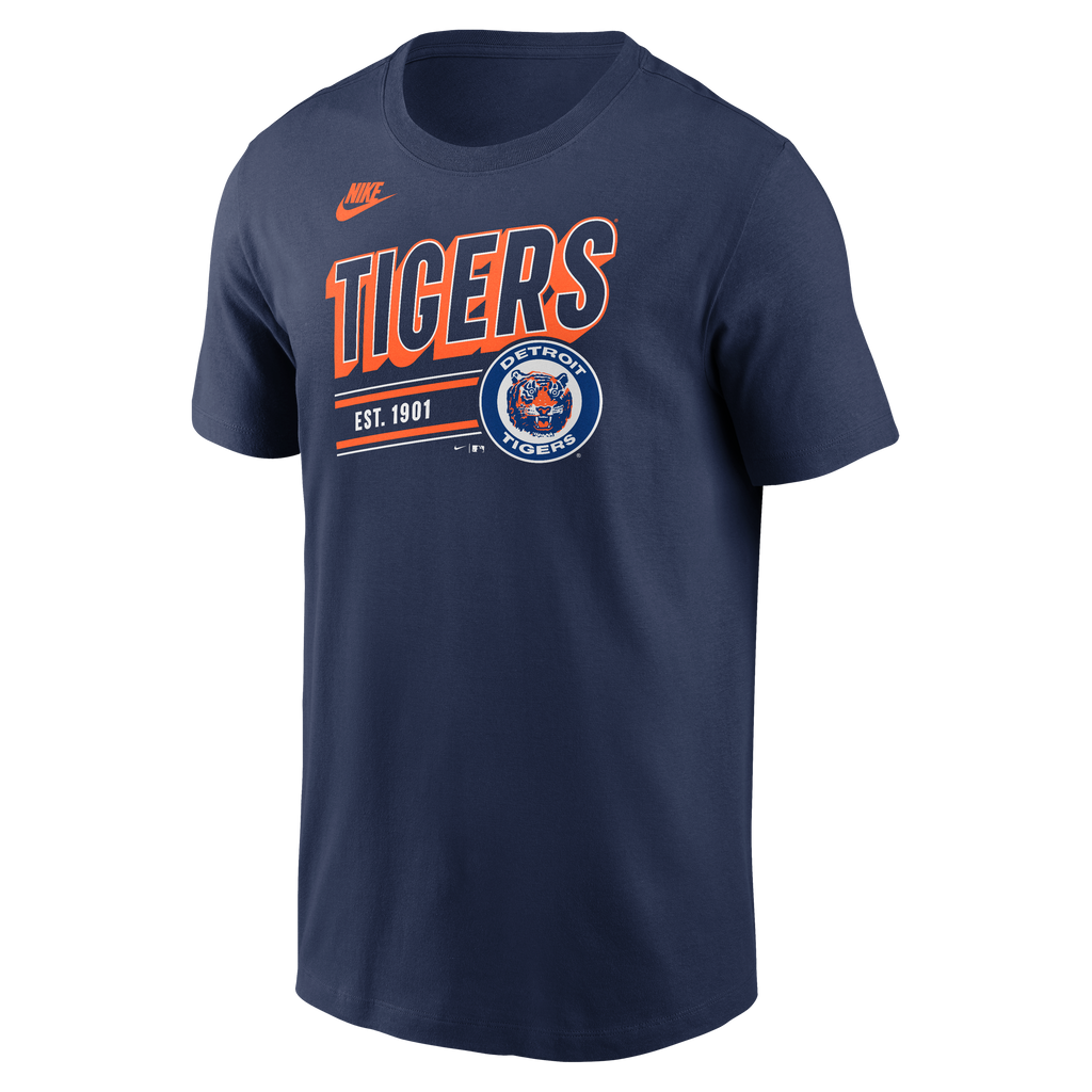 Men's Detroit Tigers Nike Navy Cooperstown Retro T-Shirt