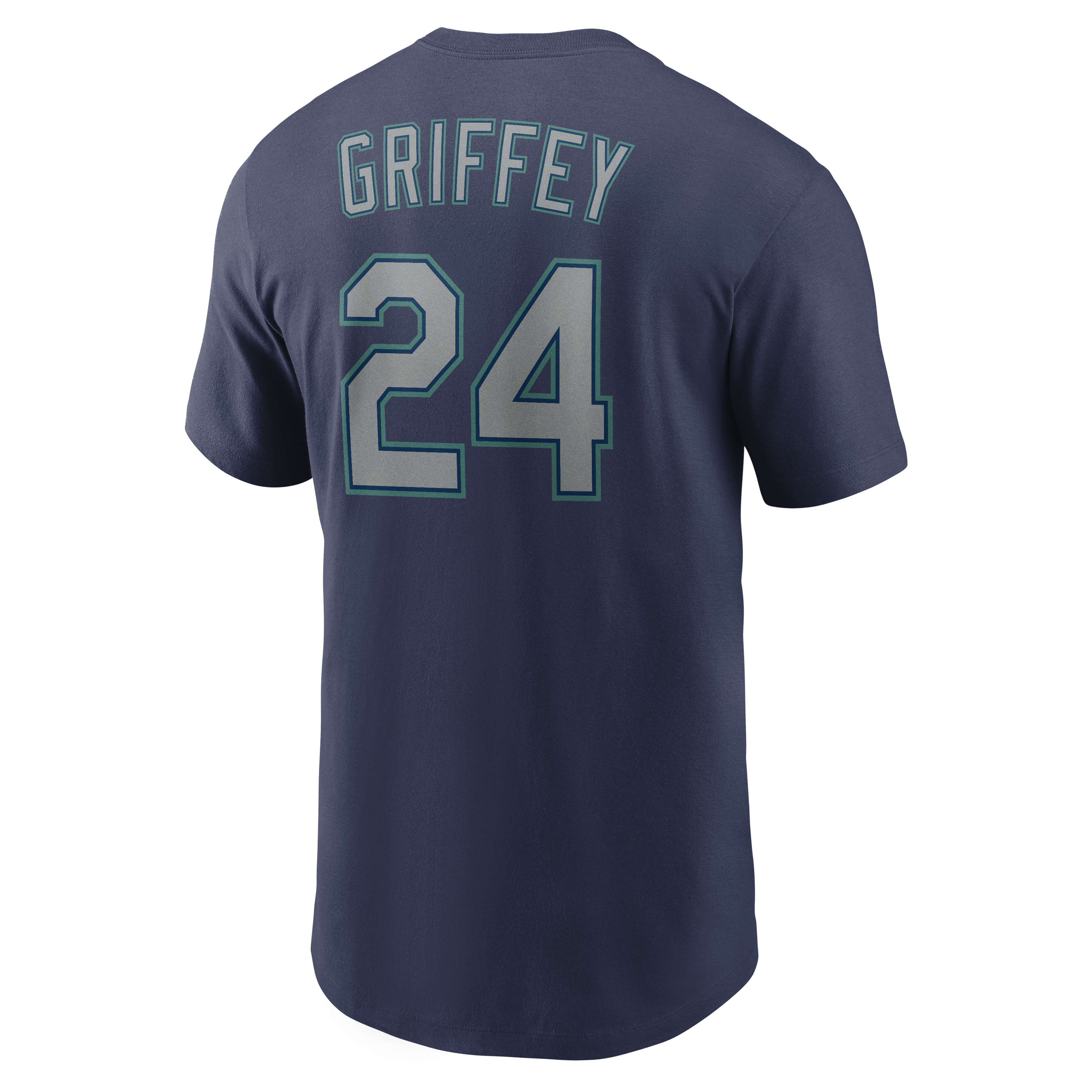 Men's Ken Griffey Jr. Seattle Mariners Nike Navy Name & Number T-Shirt