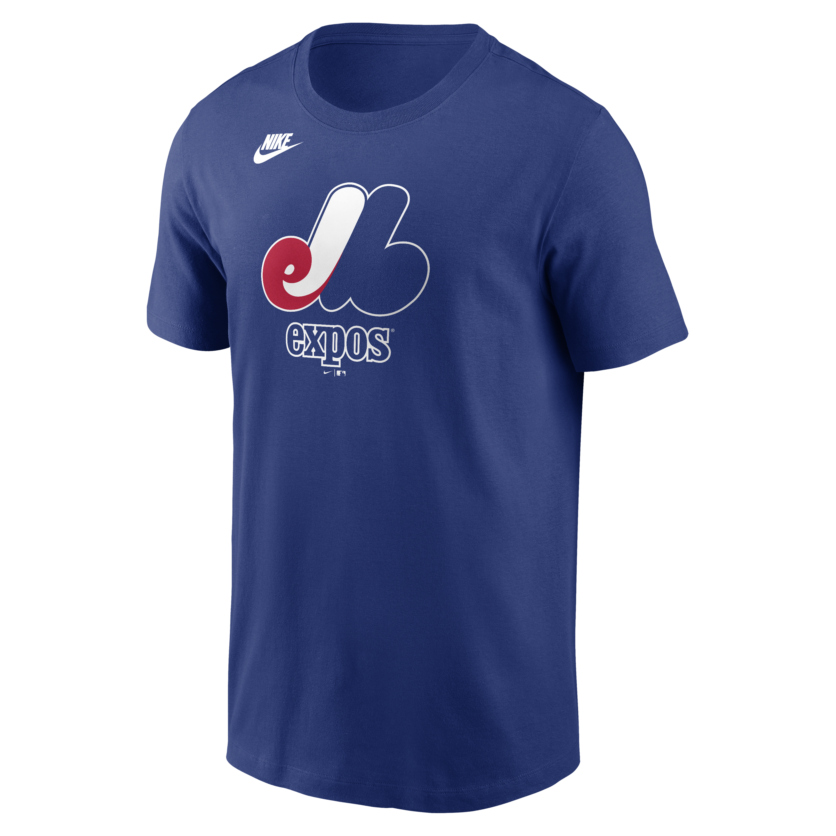 Men's Montreal Expos Nike Royal Blue Cooperstown Team Logo T-Shirt