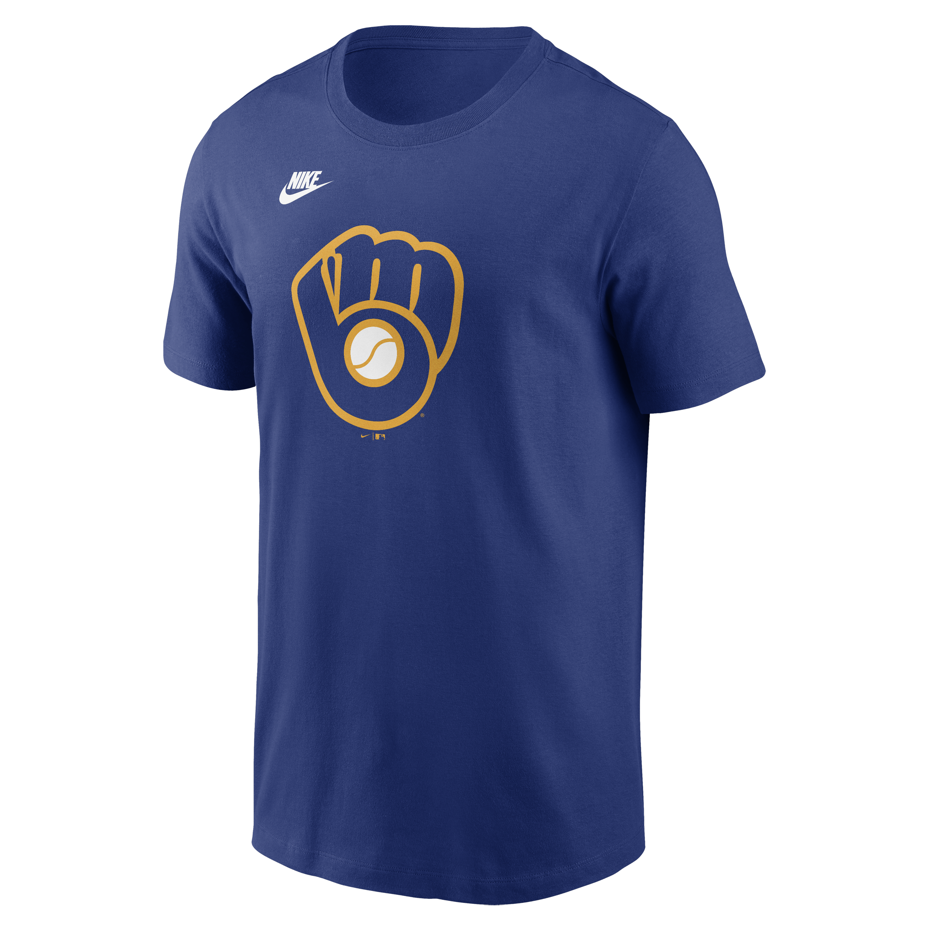Men's Milwaukee Brewers Nike Royal Blue Cooperstown Team Logo T-Shirt