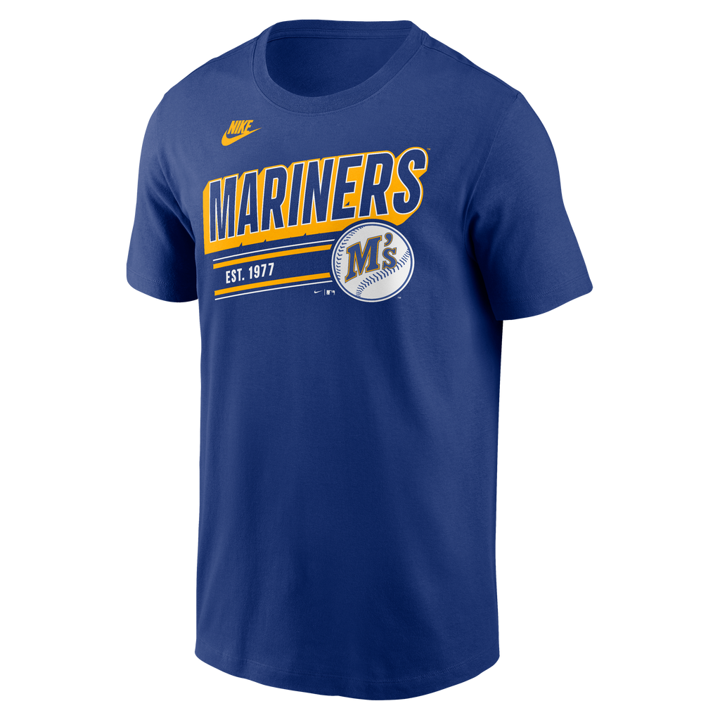 Men's Seattle Mariners Nike Royal Blue Retro T-Shirt