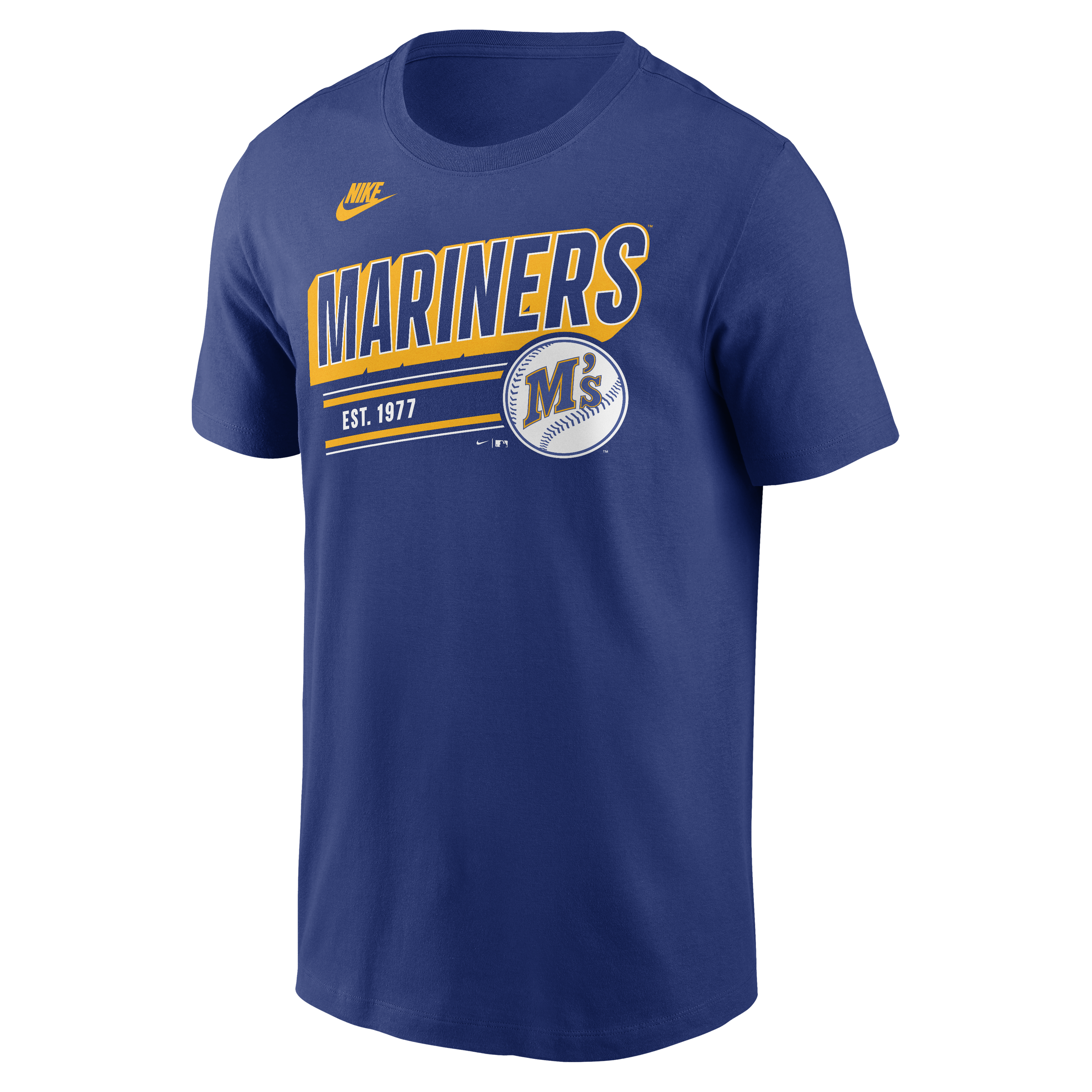 Men's Seattle Mariners Nike Royal Blue Retro T-Shirt