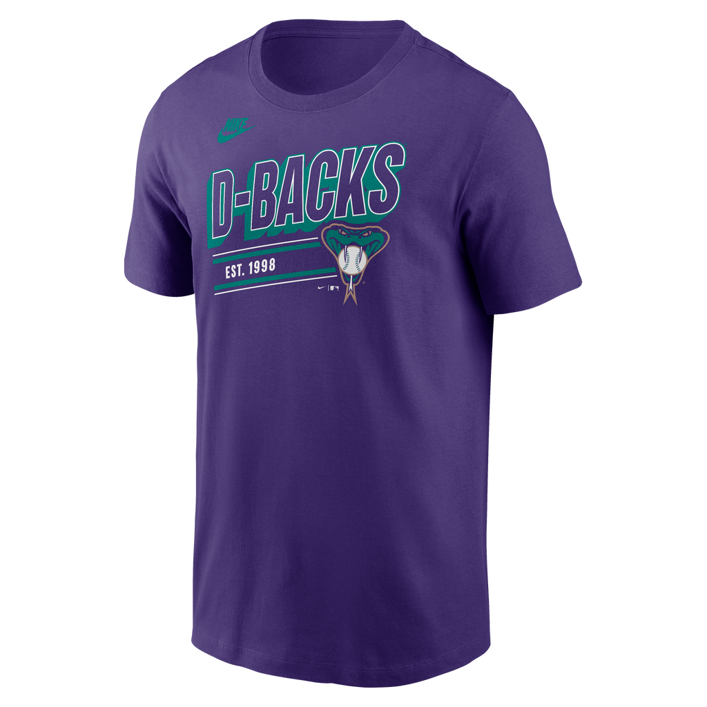 Men's Arizona Diamondbacks Nike Purple Cooperstown Retro T-Shirt