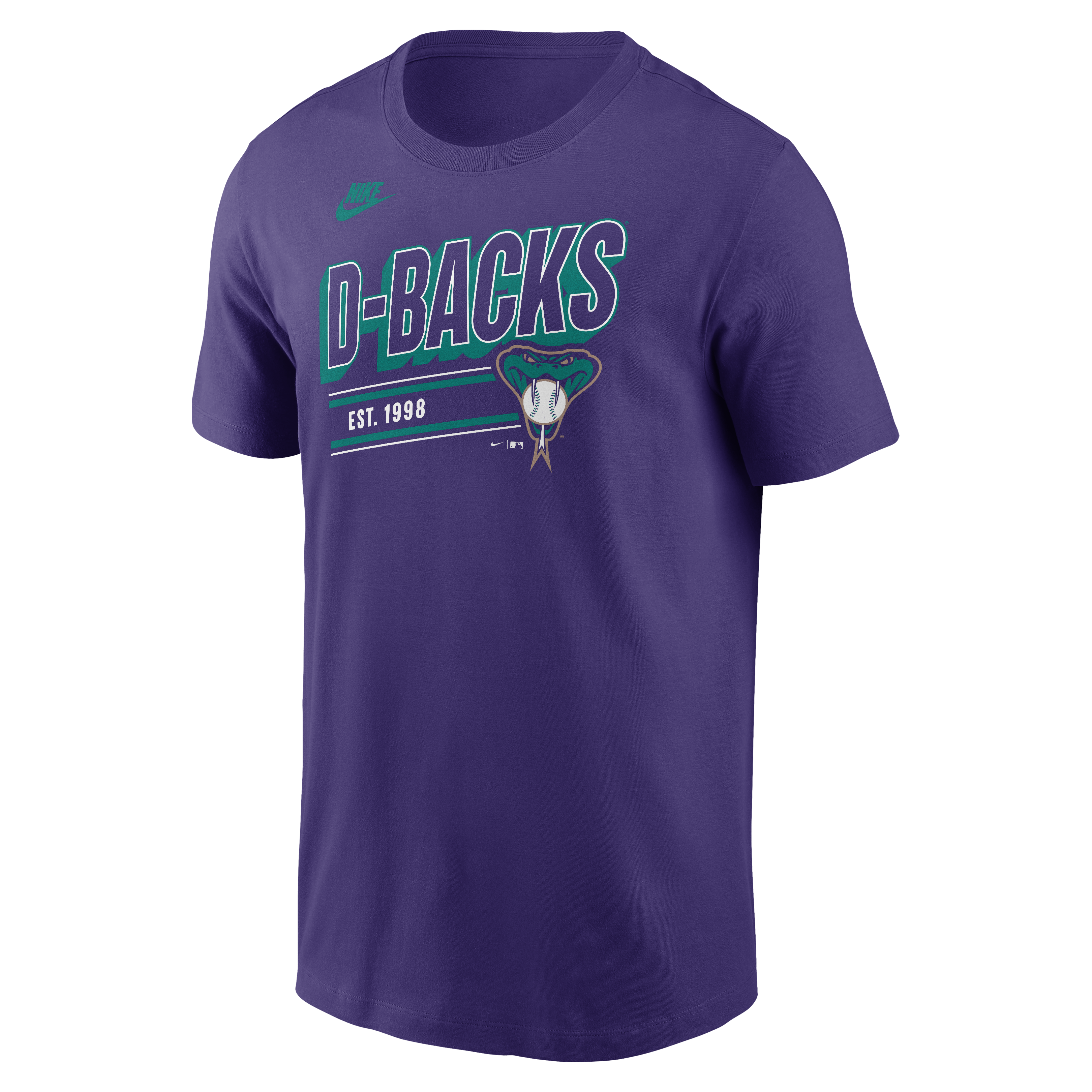Men's Arizona Diamondbacks Nike Purple Cooperstown Retro T-Shirt
