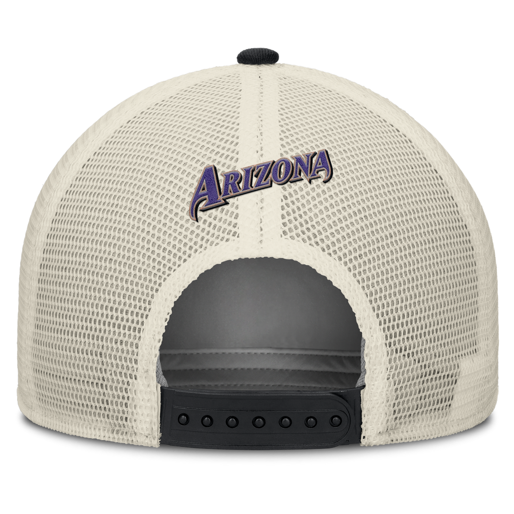 Arizona Diamondbacks Nike Rise Black Adjustable Snapback Trucker Hat
