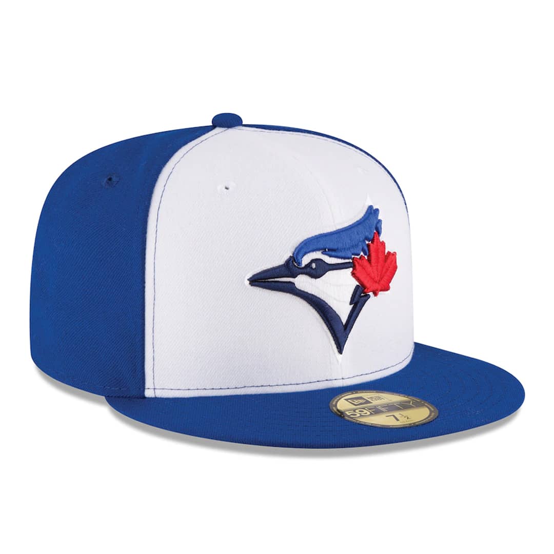 New Era 59Fifty Toronto Blue Jays Alternate 3 Authentic Collection On Field Fitted Hat White Royal Blue Hat