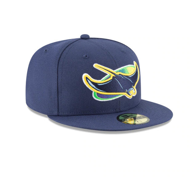 Men's Tampa Bay Rays New Era Navy Game Authentic Collection Alternate On-Field 59FIFTY Fitted Hat