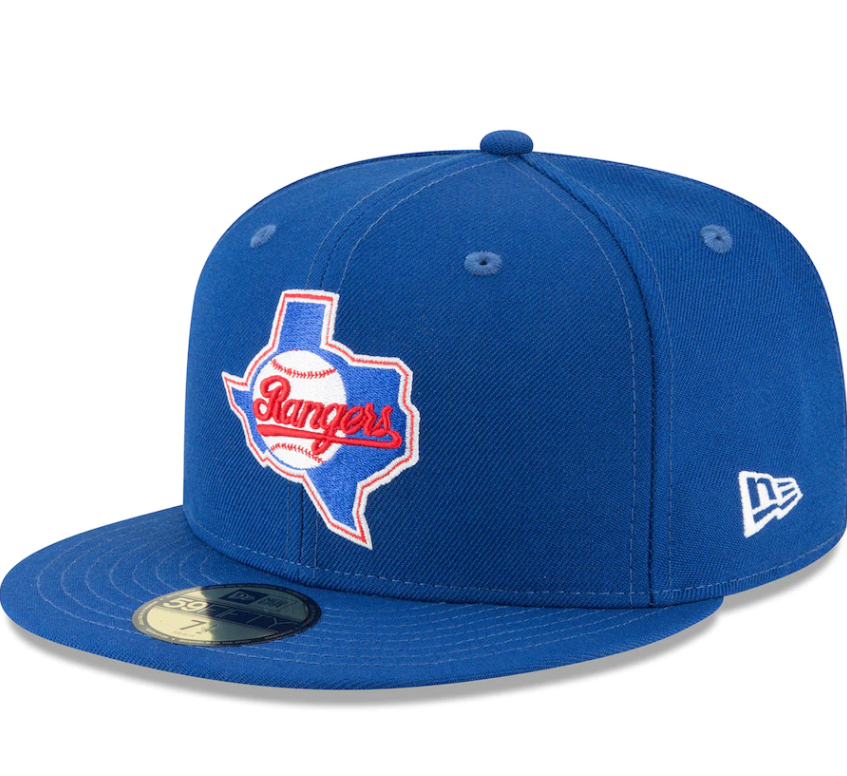 Men's Texas Rangers New Era Blue Cooperstown Collection Wool 59FIFTY Fitted Hat
