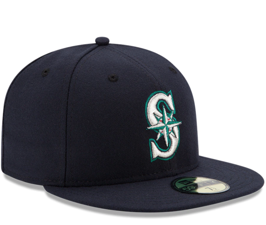 Men's Seattle Mariners New Era Navy Authentic Collection On Field 59FIFTY Fitted Hat