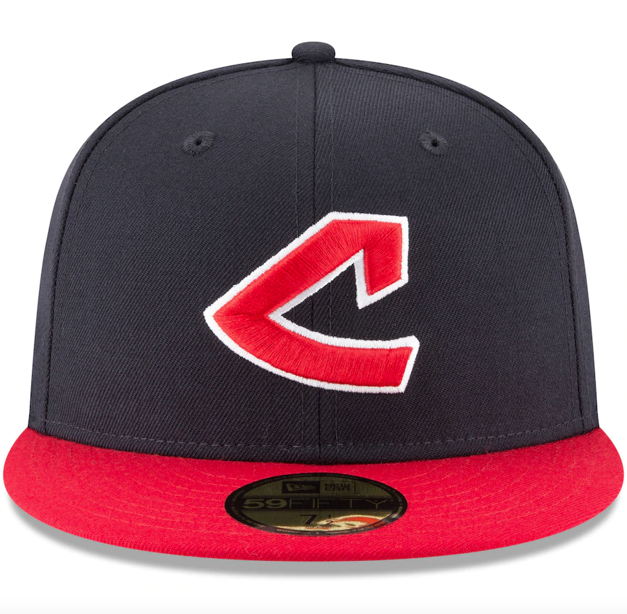 Men's Cleveland Guardians New Era Navy Cooperstown Collection Wool 59FIFTY Fitted Hat