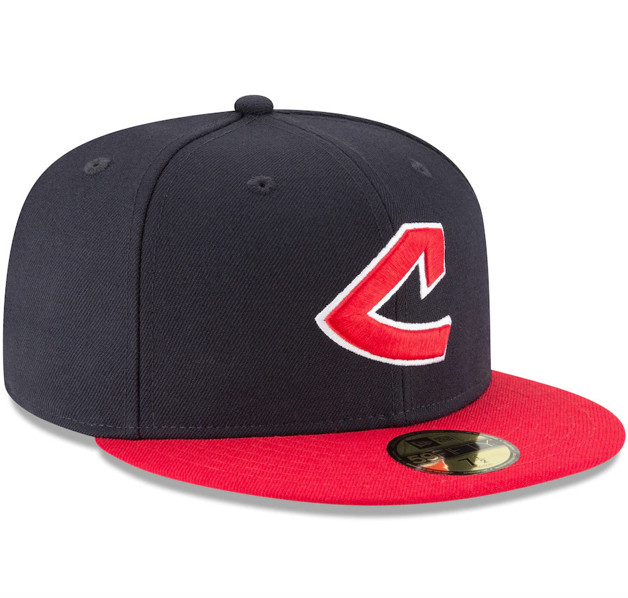Men's Cleveland Guardians New Era Navy Cooperstown Collection Wool 59FIFTY Fitted Hat