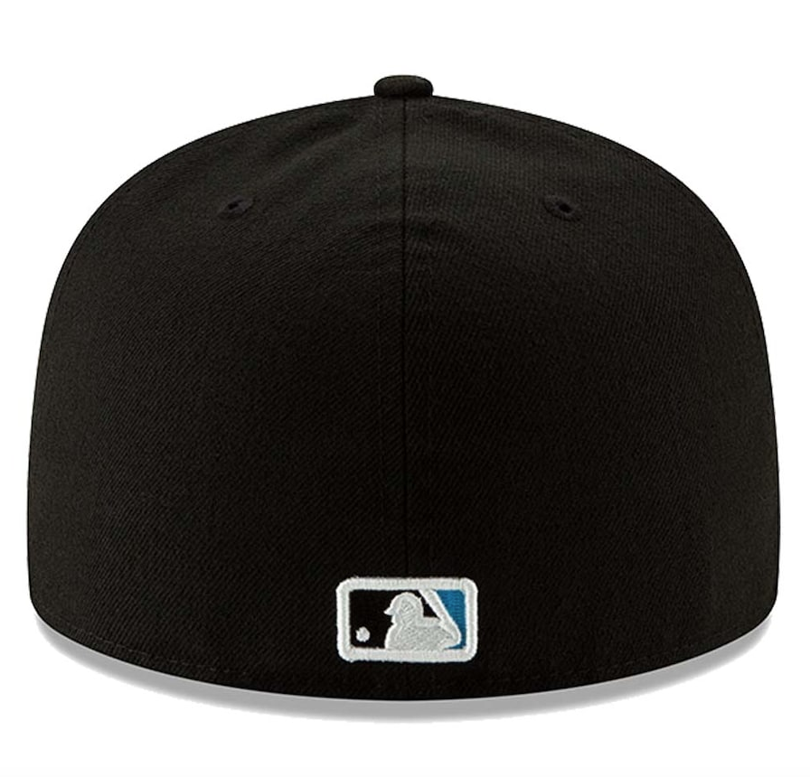 Men's Miami Marlins New Era Black Authentic Collection On-Field 59FIFTY Fitted Hat