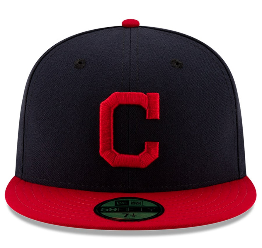 Men's Cleveland Guardians New Era Navy/Red Home Authentic Collection On-Field 59FIFTY Fitted Hat