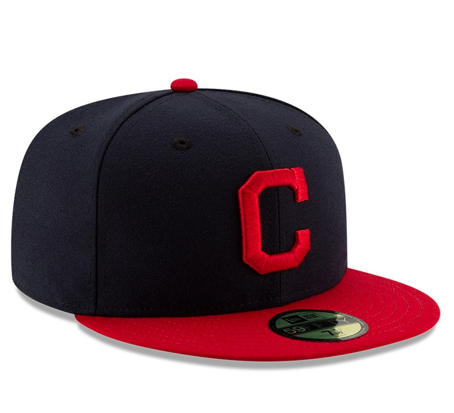 Men's Cleveland Guardians New Era Navy/Red Home Authentic Collection On-Field 59FIFTY Fitted Hat