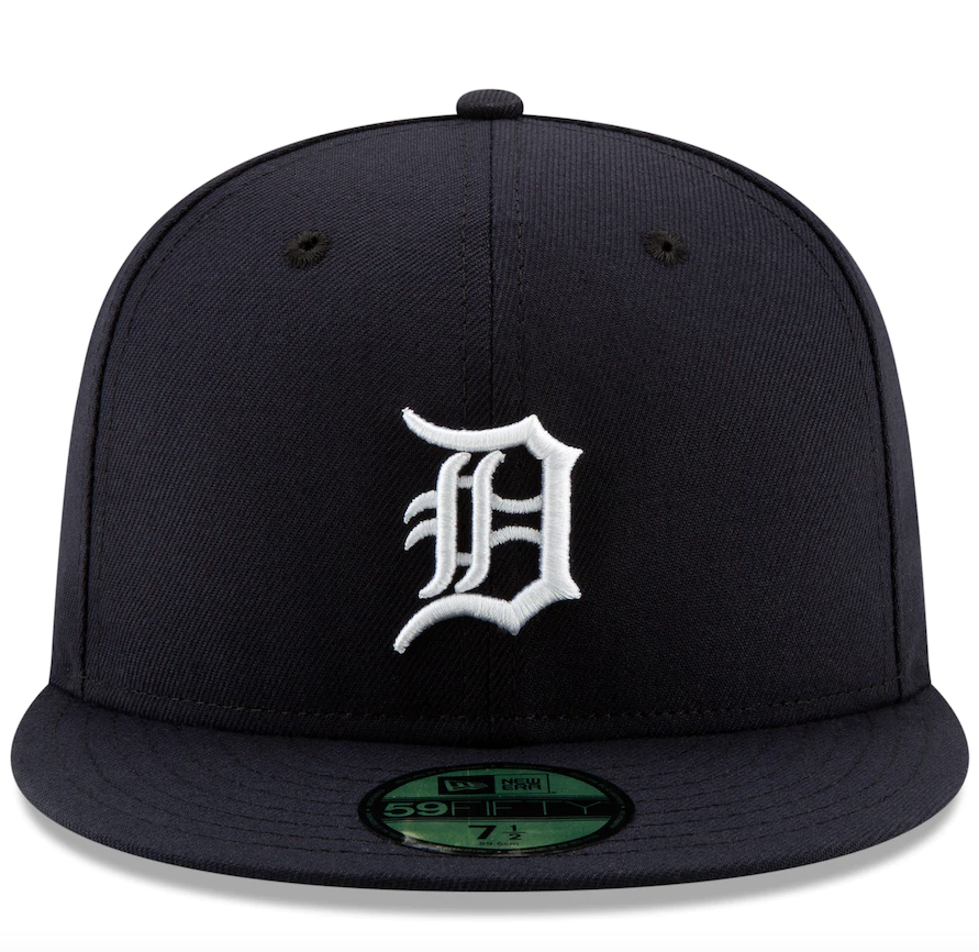 Men's Detroit Tigers New Era Navy Home Authentic Collection On-Field Logo 59FIFTY Fitted Hat