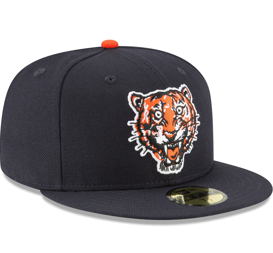 Men's Detroit Tigers New Era Navy Cooperstown Collection Wool 59FIFTY Fitted Hat