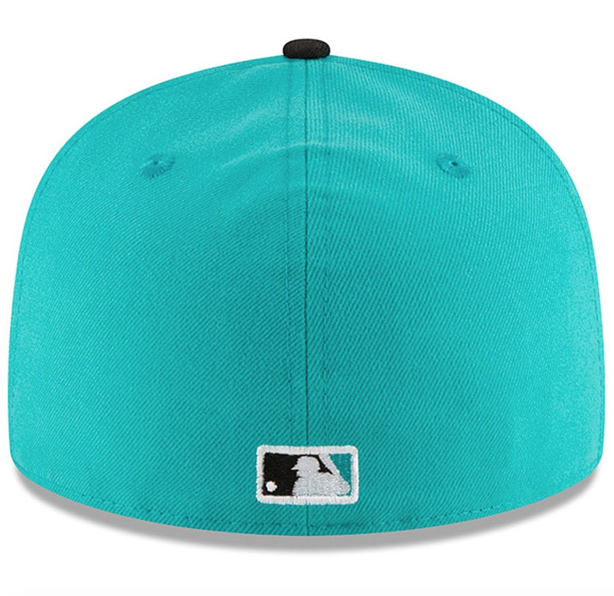 Men's Florida Marlins New Era Aqua 1997 World Series Wool 59FIFTY Fitted Hat