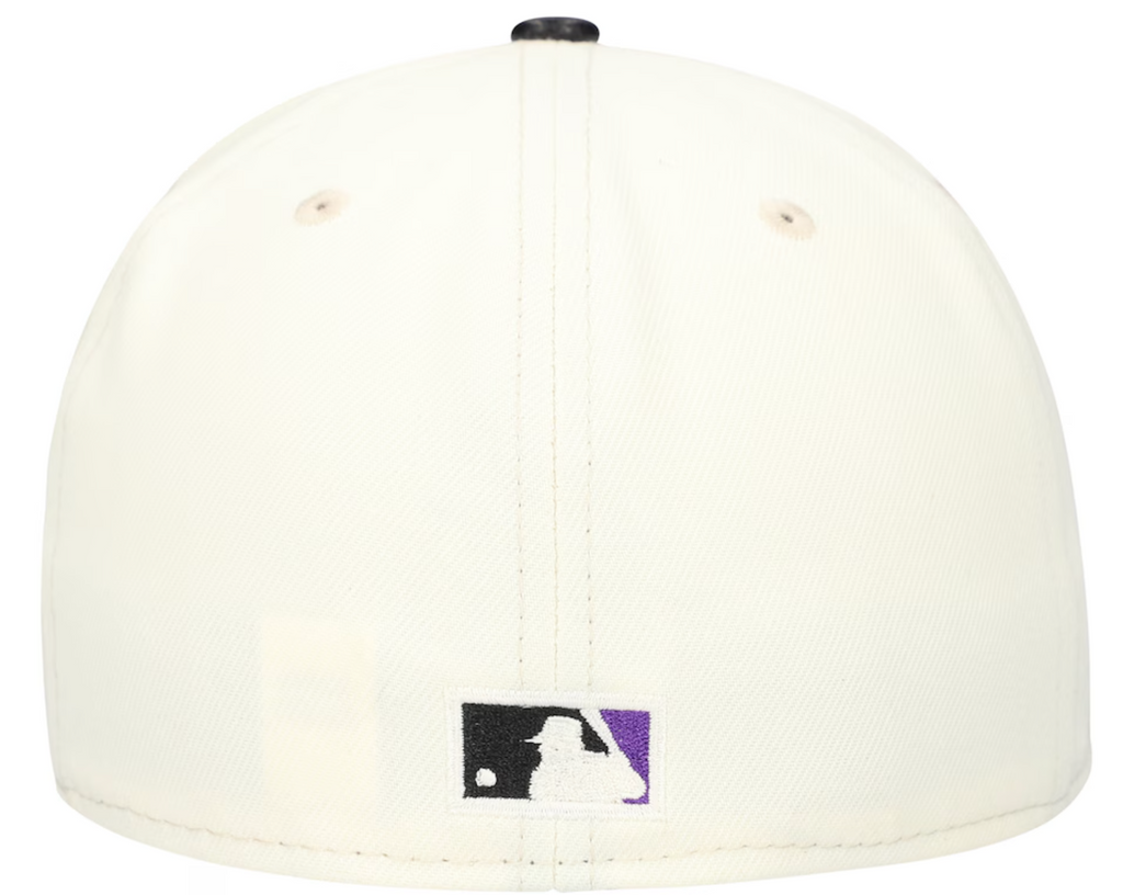 Tampa Bay Devil Rays Cooperstown Collection Cream/Black Leather Visor New Era 59FIFTY Fitted Hat