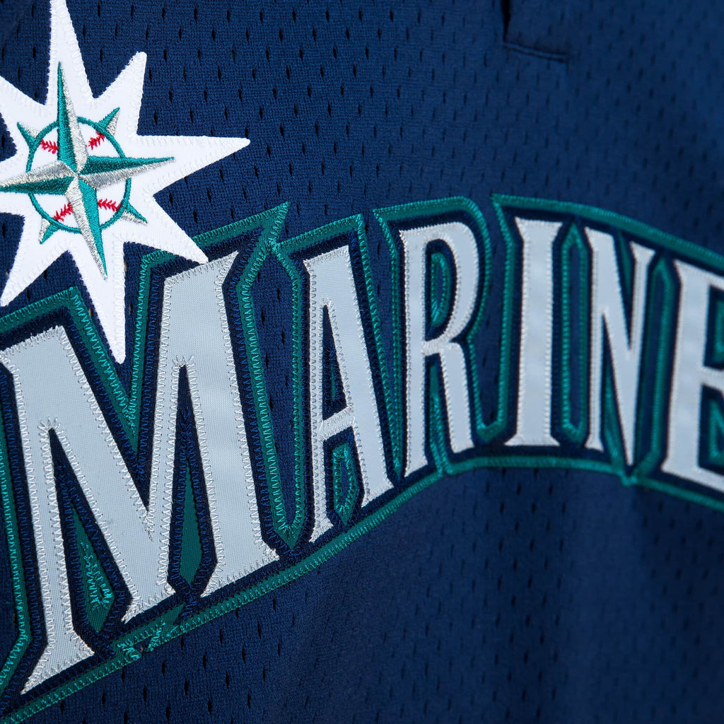 Men's Seattle Mariners Ichiro Suzuki 2002 Mitchell & Ness Navy Cooperstown Collection Mesh Batting Practice Jersey