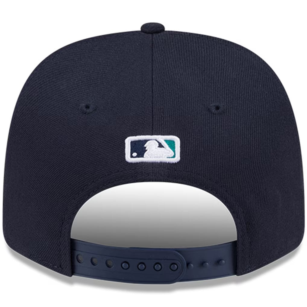 Seattle Mariners New Era Home Navy 9SEVENTY Adjustable Hat-Player Replica