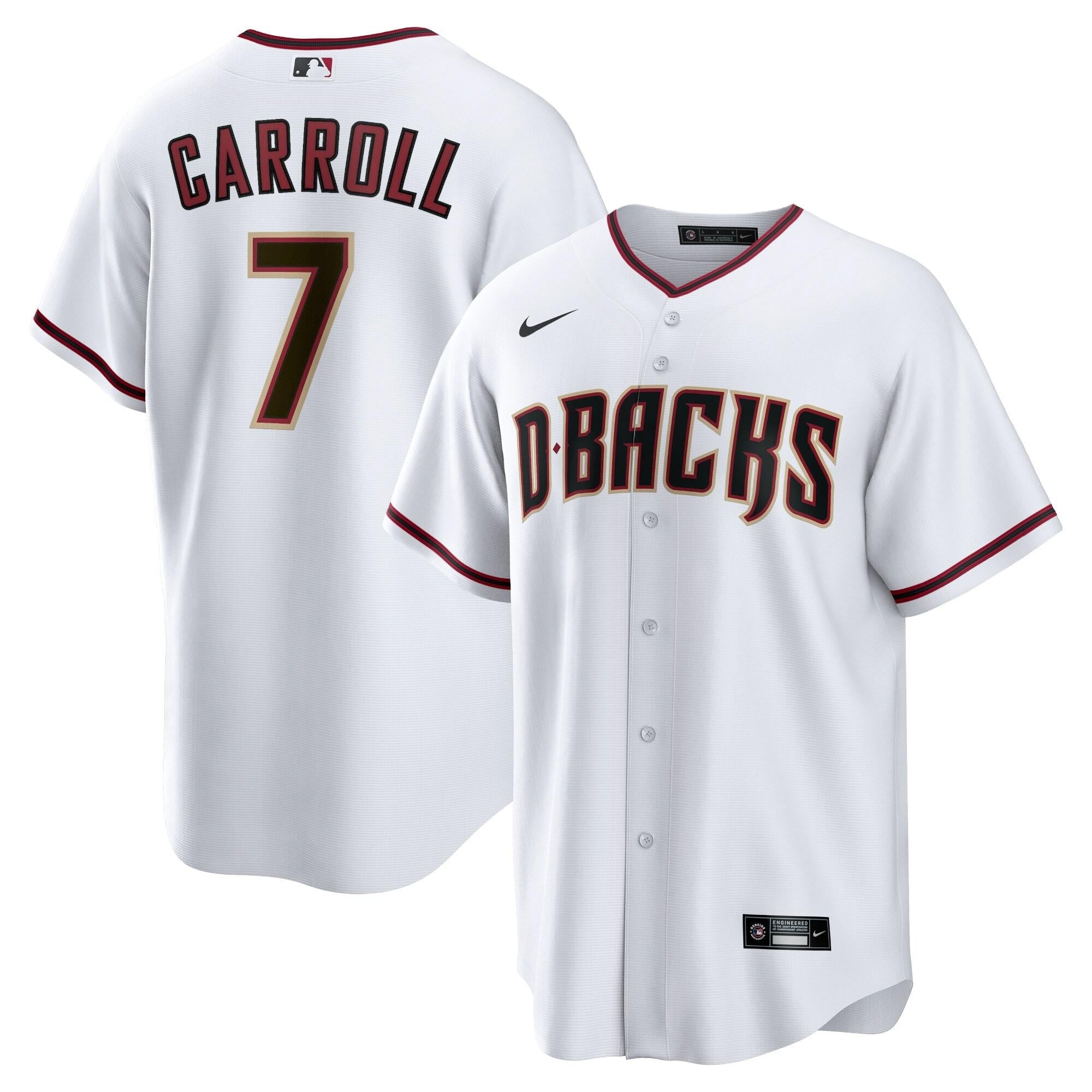 Youth Corbin Carroll Arizona Diamondbacks Nike White Home Replica Premium Team Jersey