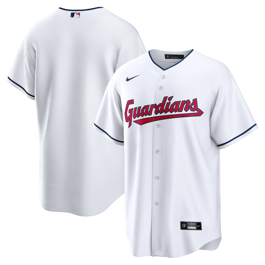 Men's Nike Cleveland Guardians White Home Replica Jersey