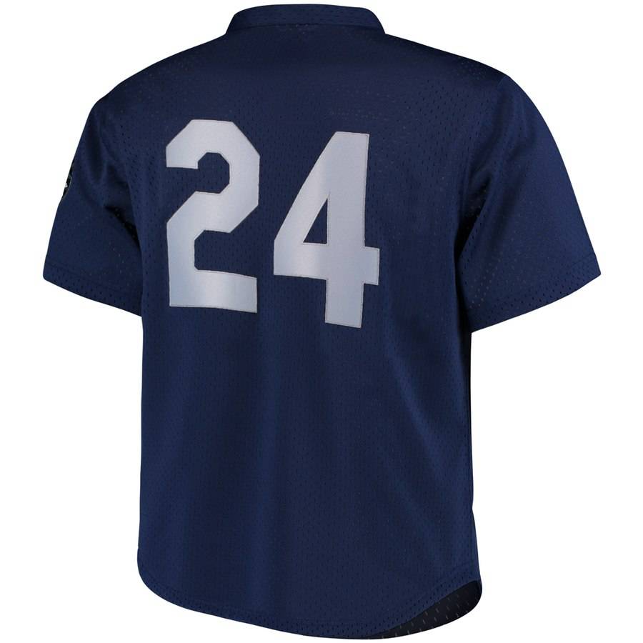 Men's Seattle Mariners Ken Griffey Jr. 1995 Mitchell & Ness Navy Cooperstown Collection Mesh Batting Practice Jersey